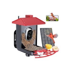 Smart Bird Feeder with 1080P Camera, Automatic Species Recognition, and Stable Wi-Fi