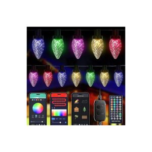 Smart LED C9 Christmas Tree Lights with 16 Million Colors and 4 Music Modes