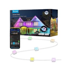 Smart RGBIC Outdoor Lights with 100ft of LED Eaves Lights for Outdoor Decor