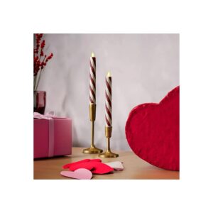 Smooth Finish Unscented LED Candle Tapers with Patented Moving Flame Technology