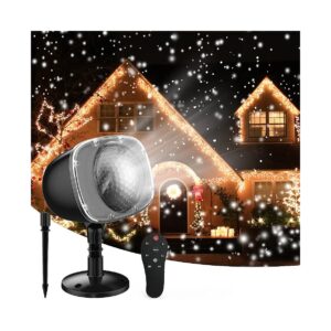 Snowfall Projector Light with Remote Control for Indoor Outdoor Decorations