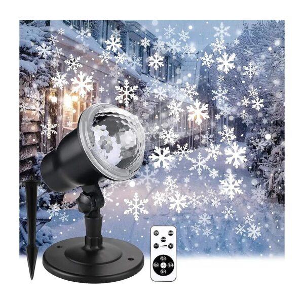 Snowflake Projection Light for Indoor and Outdoor Use