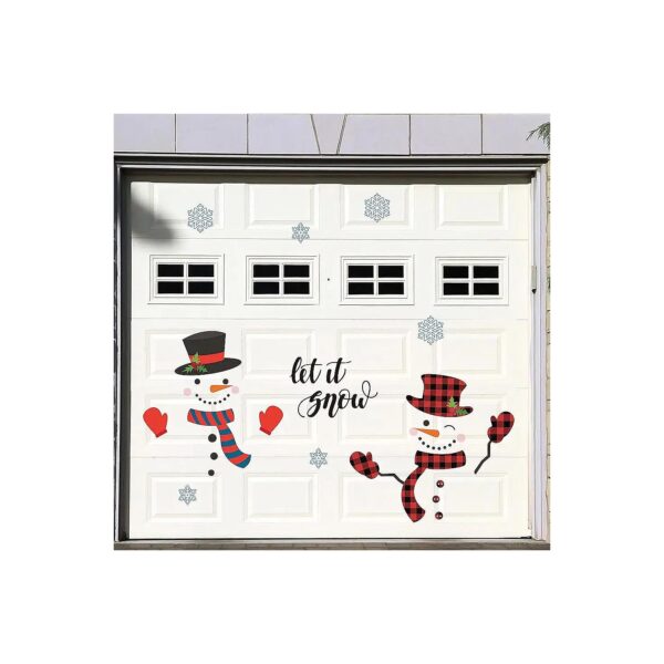 Snowman Face Decals, Garage Door Magnets, and Refrigerator Stickers