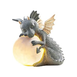 Soft Glow LED Lights for Garden Dragon Statue for Home Decoration Yard Decor