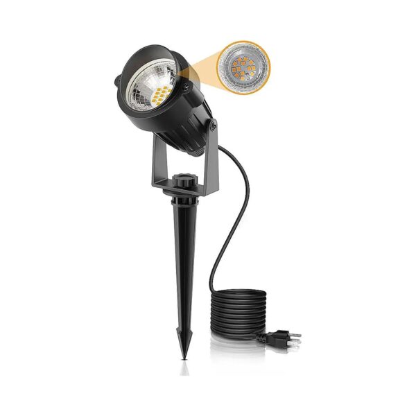 Soft White LED Spotlights for Outdoor Yard and Garden Lighting with Dusk-to-Dawn Sensor