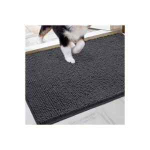 Soft and Comfortable Chenille Door Mat for Indoors with Machine Washable Design