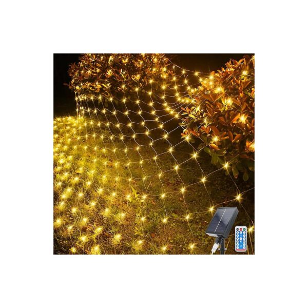 Solar Activated Fairy Lights 5m x 5m LED Net with 8 Modes