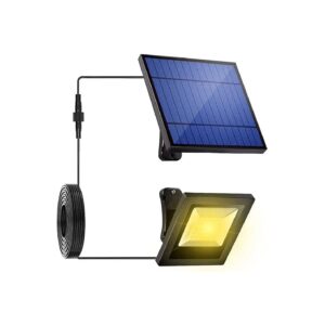 Solar Flood Light for Outdoor Garden with 16FT Extension Cable