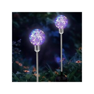 Solar Garden Pathway Lights with 30 LED Beads for a Warm and Inviting Ambiance