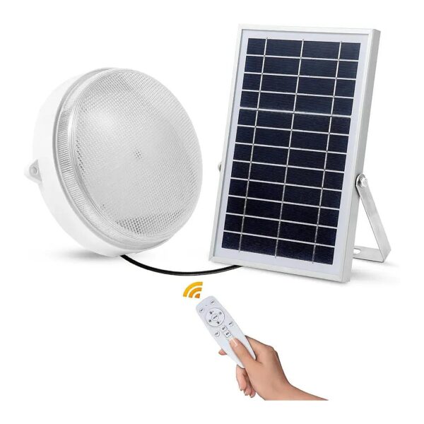 Solar Indoor Outdoor Home Lighting with Daytime Dimmable Solar Shed Light Features