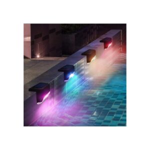 Solar LED Pool Side Lights with Waterproof Housing and Easy Installation