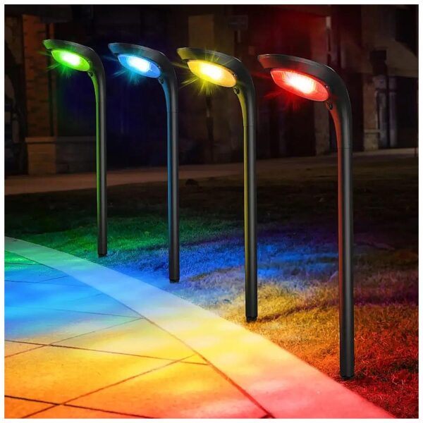 Solar Landscape Lights for Garden Walkway Path Decoration with 7 Color Changing Options