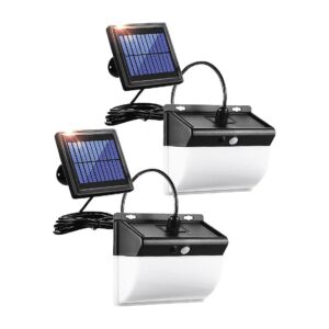 Solar Motion Sensor Light Floodlight with 3 Modes and Wide Angle Coverage