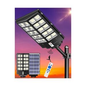 Solar Outdoor Flood Light with 3200W and 6500K for Basketball Court, Road, and Playground