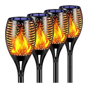 Solar Outdoor Lighting - 99 LED Flickering Flame Torch Lights for Garden Patio Yard