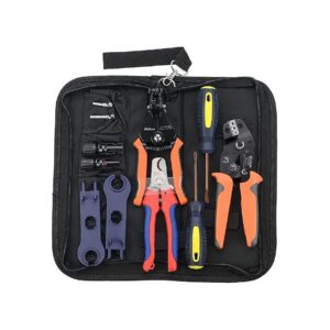 Solar PV Cable Crimping Tool Kit with Stripper and Cutter for Efficient Installations