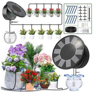 Solar Powered Automatic Drip Irrigation Kit for Indoor and Outdoor Gardening