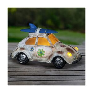 Solar Powered Bug Garden Sculpture with LED Nightlight Accents