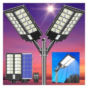 Solar Powered Commercial Street Lights with Motion Sensor