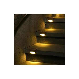 Solar Powered Deck Lights for Outdoor Stairs and Fence with Waterproof Design