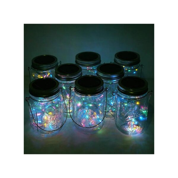 Solar Powered Fairy String Lights for Mason Jars with 20 White LEDs