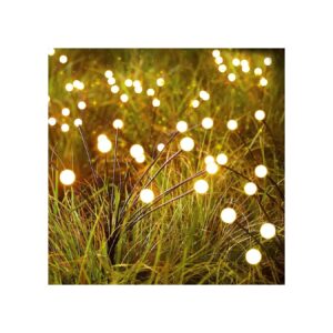 Solar Powered Firefly Lights with Wind Sway, 2 Lighting Modes, and Warm White Glow