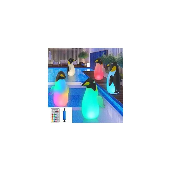 Solar Powered Floating Pool Lights with 16 Color Options and Remote Control