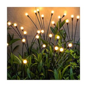 Solar Powered Garden Lights 4 Pack LED Swaying Lights for Outdoor Decoration