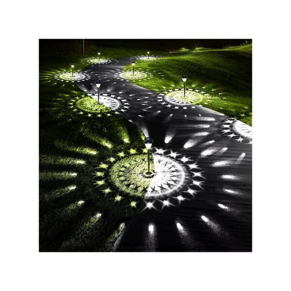 Solar Powered Garden Lights Waterproof 10 Pack Ultra Bright Decorative Outdoor Lighting