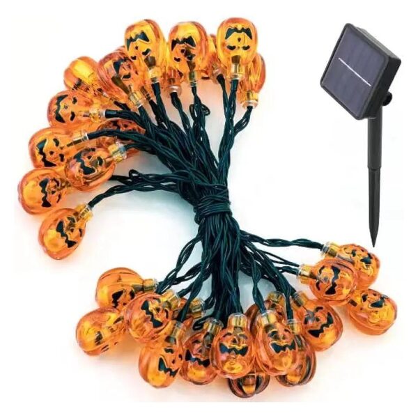 Solar Powered Halloween String Lights with 8 Different Light Modes