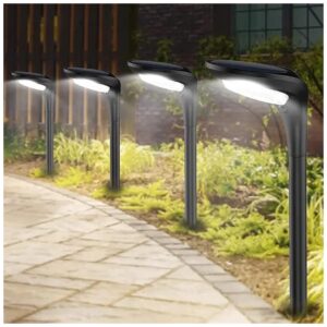 Solar Powered LED Pathway Light 150Lumen for Garden Walkway Yard Driveway Decorative Lamp