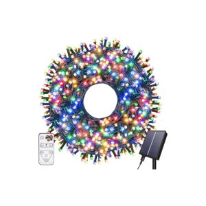 Solar Powered LED String Lights for Outdoor Garden Decoration with 8 Modes