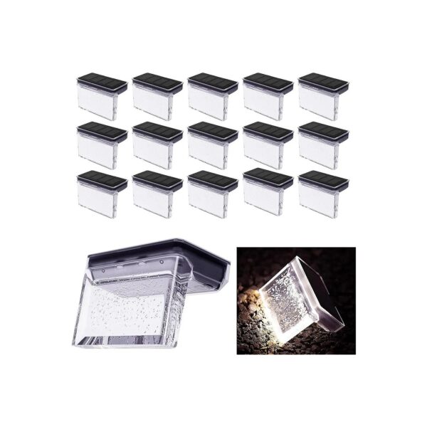 Solar Powered Outdoor Lighting 16 Pack, LED Accent Lighting for Garden Patio and Deck