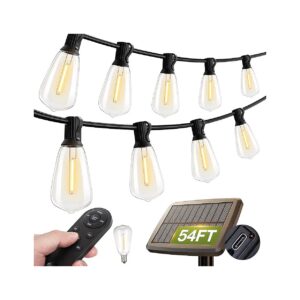 Solar Powered Outdoor Lights with Remote