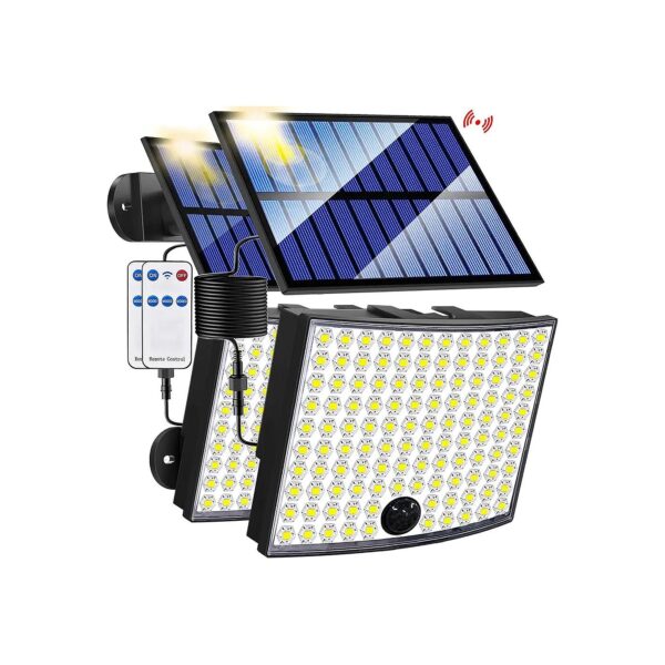 Solar Powered Outdoor Motion Sensor Lights with Dusk to Dawn Functionality