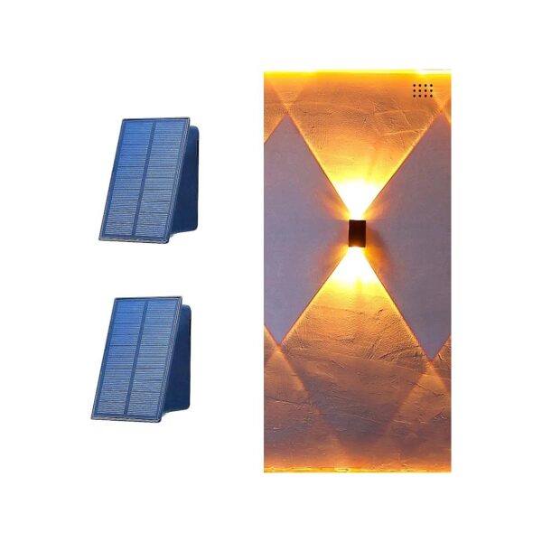 Solar Powered Outdoor Wall Light with IC Light Sensor for Automatic Control