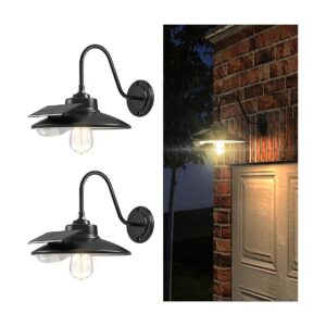 Solar Powered Outdoor Wall Light with Motion Sensor and 3 Lighting Modes