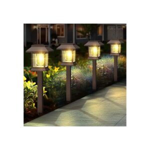 Solar Powered Pathway Lights for Outdoor Decor and Illumination