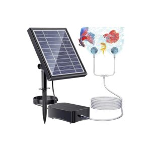 Solar Powered Pond Aerator for Outdoor Ponds up to 120 Gallons with Three Modes