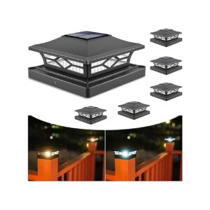 Solar Powered Post Cap Lights for 4x4 and 6x6 Wooden Posts and Vinyl Fence