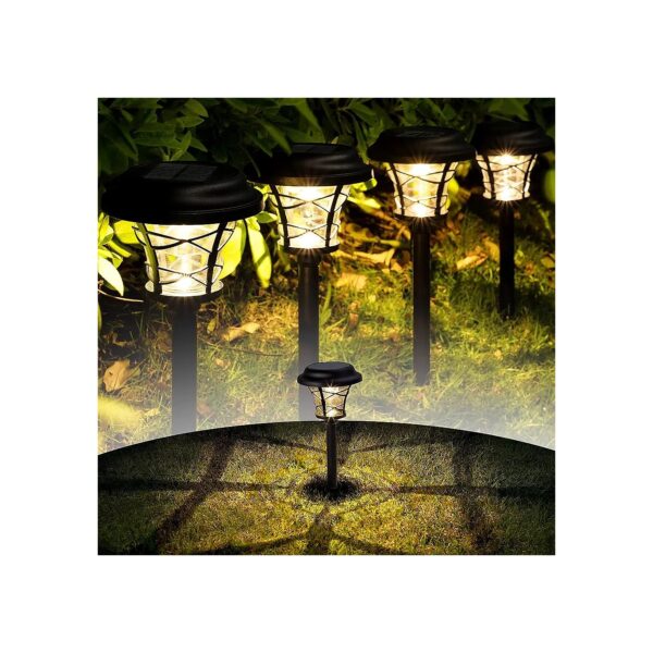 Solar Powered Stainless Steel and Glass Solar Garden Lights for Patio and Garden Use