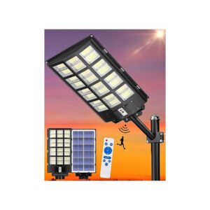 Solar Powered Street Light Outdoor 6500K 298000LM Commercial Parking Lot Light