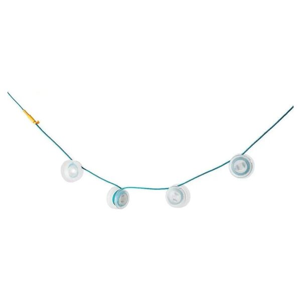 Solar Powered String Lights for Outdoor Use with Daisy Chain Output and Cord Stabilizers