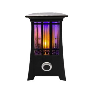 Solar Powered UV LED Lantern Bug Zapper for 1/2 Acre Coverage and 600V Electric Grid