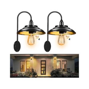 Solar Powered Wall Lights for Patio Decoration and Front Porch Security