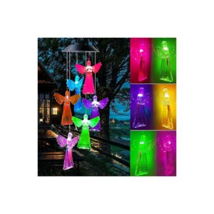 Solar Powered Wind Chimes with LED Lights for Lawn Garden Patio Decoration