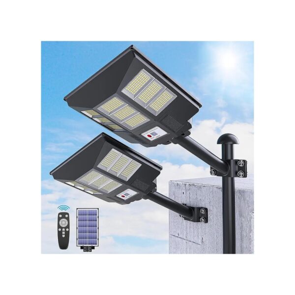 Solar-Powered FloodLights for Street Security with Rain or Shine Waterproof Design