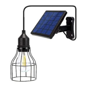 Solar-Powered Lantern with Adjustable Solar Panel and Classic Design for Outdoor Use