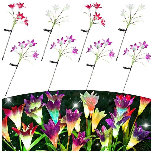 Solar-Powered Multi-Color Flower Lights for Mother's Day Gift Ideas