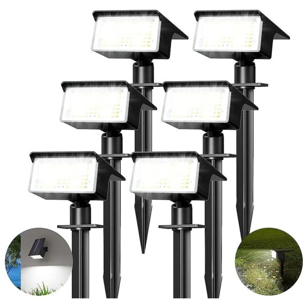 Solar-Powered Outdoor Spotlights with 4 Modes and Waterproof Design